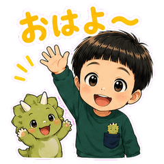 A sticker of oryu child