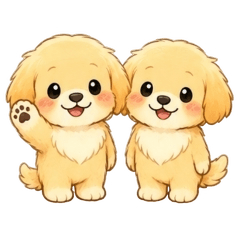 Golden Retriever: See you & Goodbye