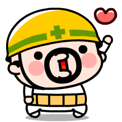 飛び出す！現場のおやじ君のリアクション