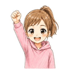 Girl-Genki stamp