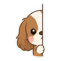騎士查理王犬奶油色鹽系 1