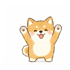 Roly-Poly Shiba Inu Stickers