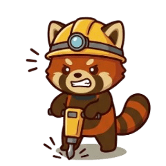 Cute Red  Panda Stickers200