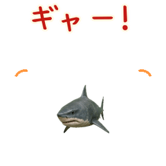 Move sticker_B-movie-style shark1