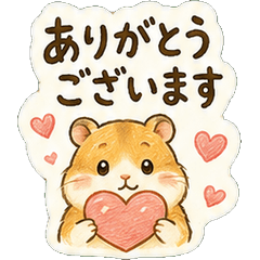 Hamster Polite Stickers