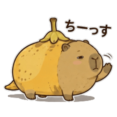 Imposter Capybara Capybanana Stickers