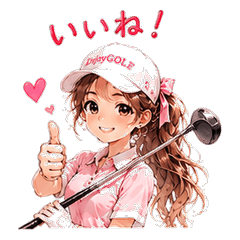 Golf Girl Stickers 24 v2