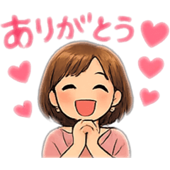 Greeting stamp Lady