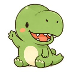 Cute Little Dinosaur Stickers