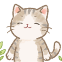 Cocomaru's Gentle Sleepy Cat Stickers
