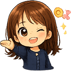 Easy-to-Use Chibi Girl Stickers