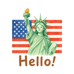旅行貼圖（世界問候語① HELLO）