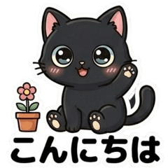 Black Cat Message Cards