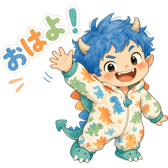 Little Monster Boy! Handy Daily Stickers