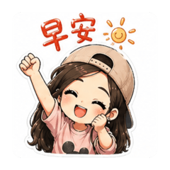 鴨舌帽大眼妹