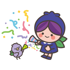 動く！ブルベリッ娘とブルピヨ