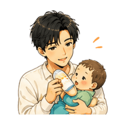 Cute Dad Parenting Moments Stickers
