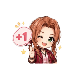 Aerith 可愛表情貼