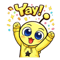 Bop'n Pop English stickers - Bop 3