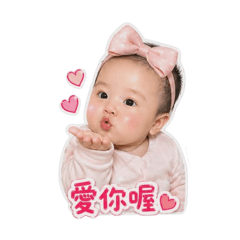 熱巴蝴蝶結Q版日常問候語