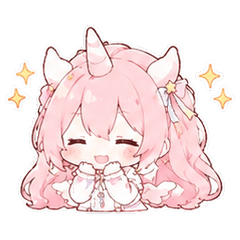 粉色独角兽少女 梦花