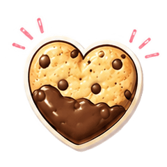 Cute Cookie Text Stickers