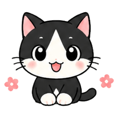 Polite Tuxedo Cat - Daily Keigo Stickers