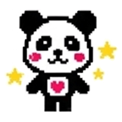 Dot panda cute