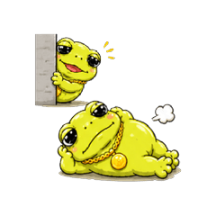 Cute Lucky Frog.