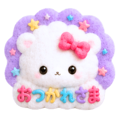 Dreamy Pastel Felt Kawaii Sticker 02