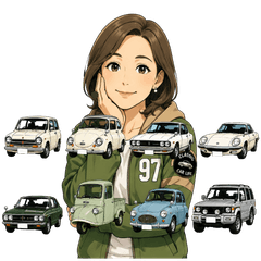 Classic Japanese Car Stickers Vol.2