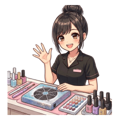 A nail artist, Kei-chan