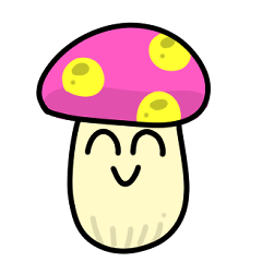 The daily life of a cute mushroom