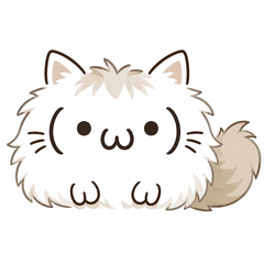 Cute Cat Emotions-Fluffy Cat