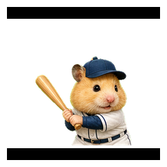 Reru-chan Baseball Stickers