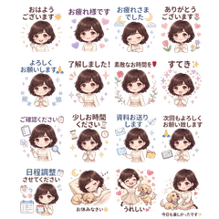 Hiro & Riku - Elegant Daily Stickers