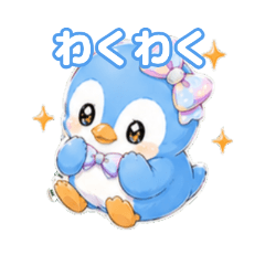 A blue penguin girl's daily conversation