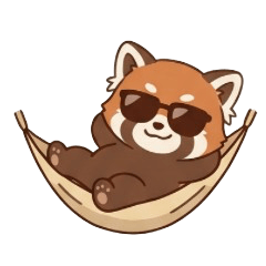 Cute Red  Panda Stickers300