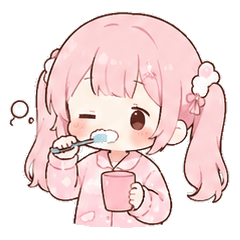 粉色睡衣少女日和