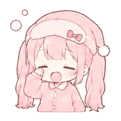 可爱的睡衣少女美优