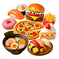 What to Eat? Fun Food Stickers