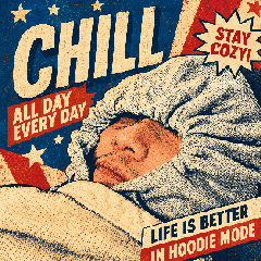 Cozy hoodie man