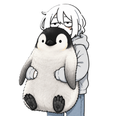 Fluffy Hug Stickers