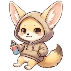UrbanFennec1 | Cool Work Fennec Stickers