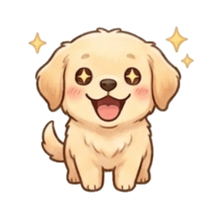Golden Retriever's puppy daily stamp