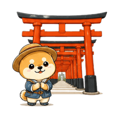 可愛柴犬日本旅行2