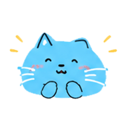 Happy happy Blue Cat
