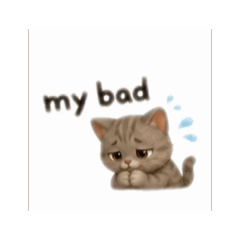 Daily Baby Cat English Stic...