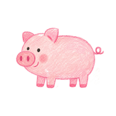 Drawing Pig Stickers 2
