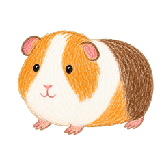 Drawing Guinea Pig Stickers 2